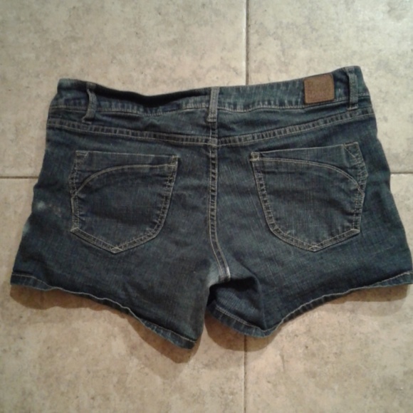 Paris Blues Shorts Paris Blues Acidwashed Ramie Jeans Booty Shorts